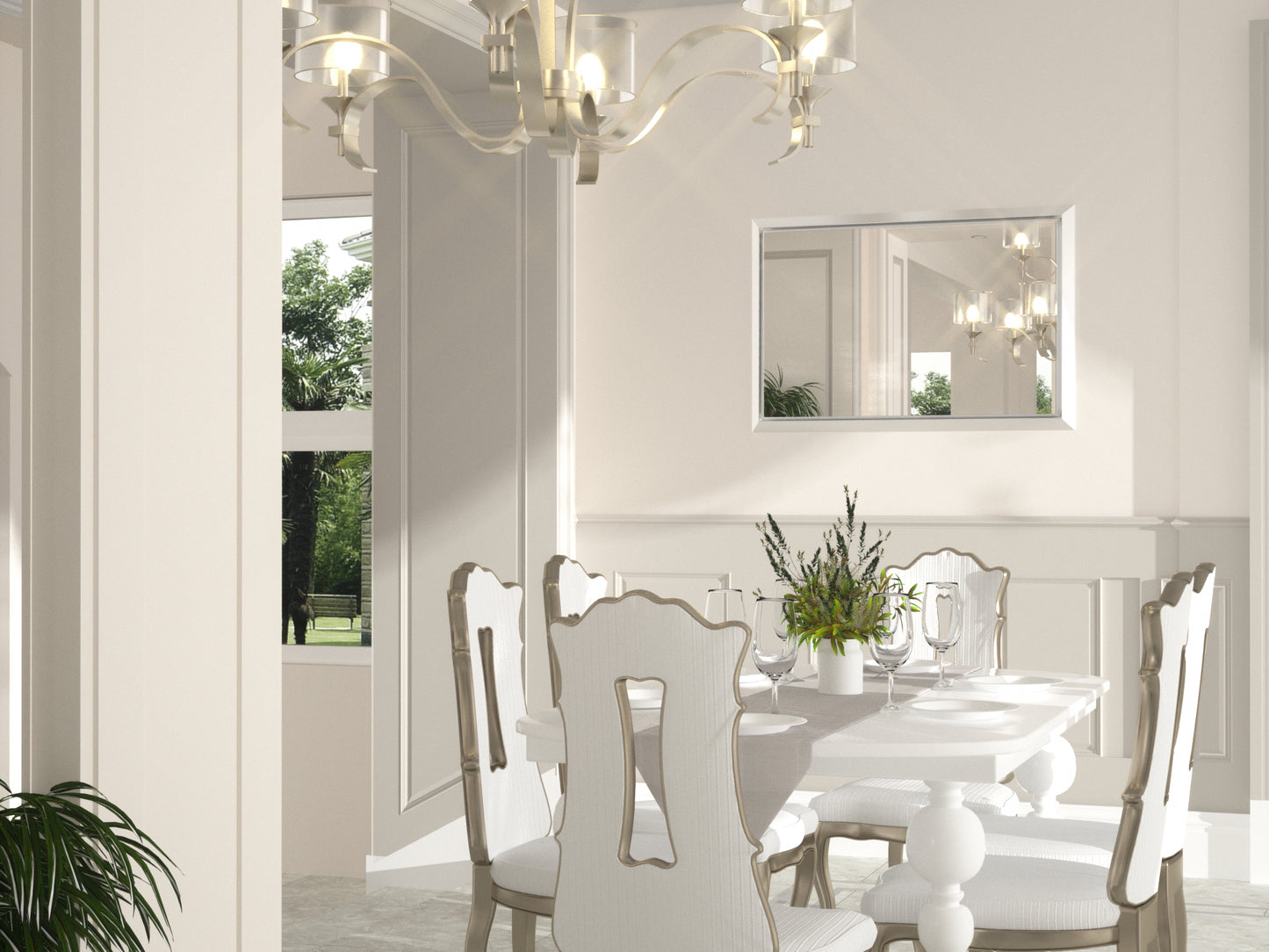 36 x 30 Inch | PILOCOS Farmhouse Vintage Rectangular Beveled Frame Bathroom Mirror for Wall