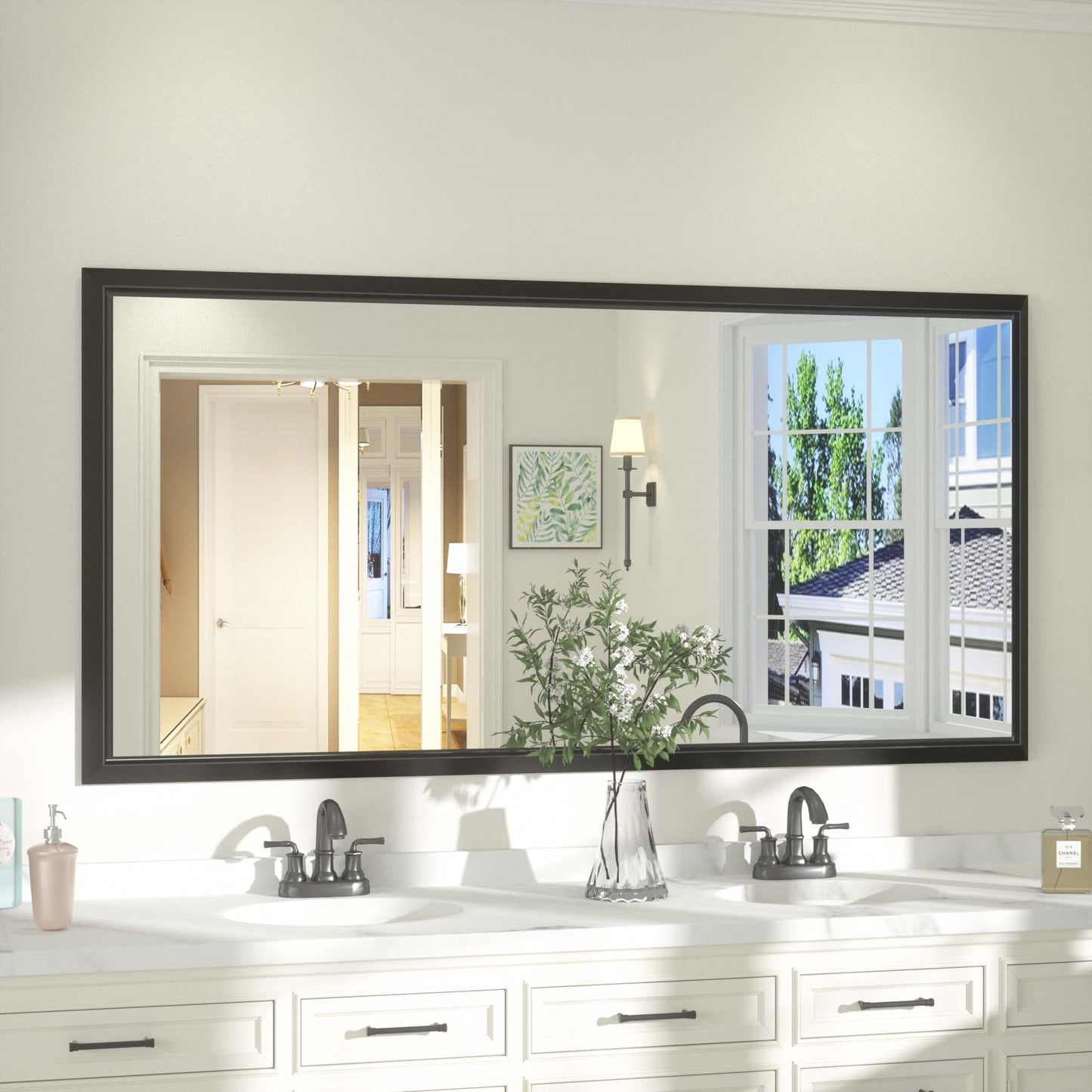 
                  
                    60 x 30 Inch | PILOCOS Large Elongated Vintage Beveled Frame Full Body Vanity Mirror
                  
                