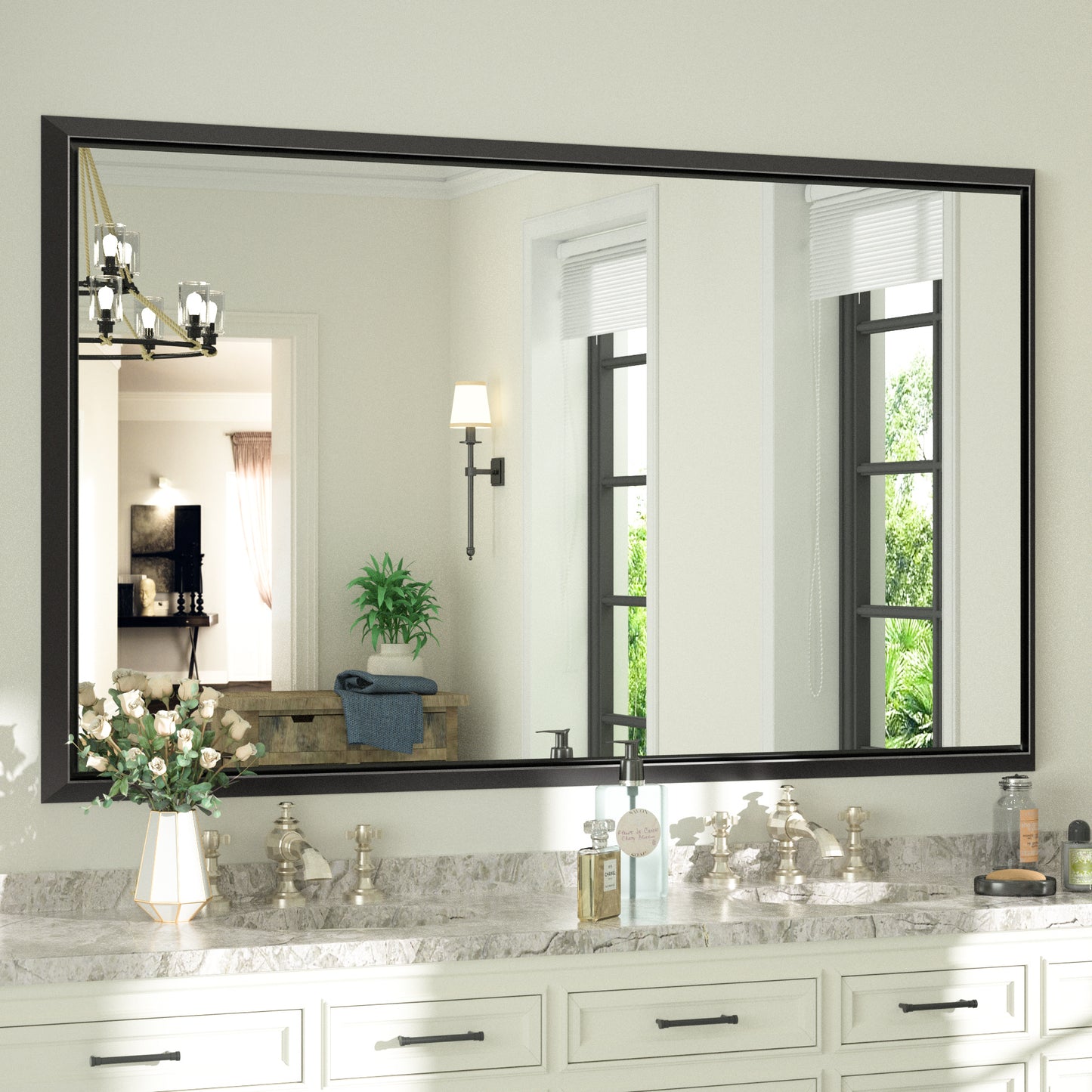 
                  
                    60 x 36 Inch | PILOCOS Large Elongated Premium Beveled Frame Full Body Dressing Mirror
                  
                