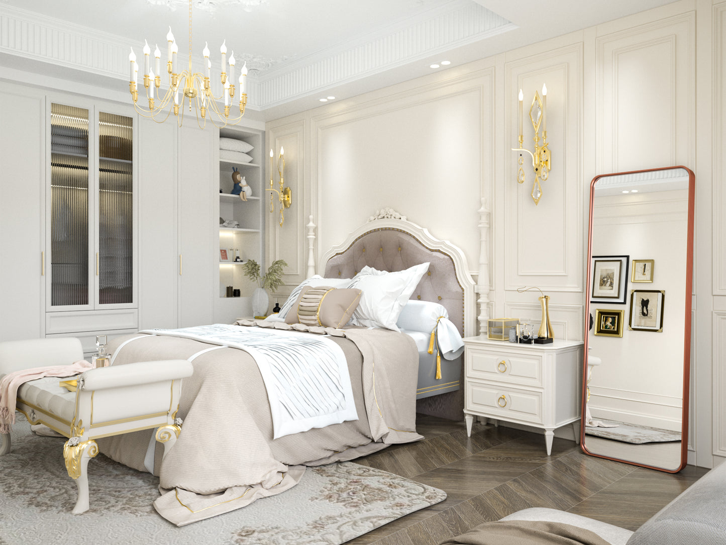 
                  
                    65“ x 22” PILOCOS Modern Full Length Tall Floor Brushed Striped Metal Frame Mirror (Leaning or Hanging)
                  
                