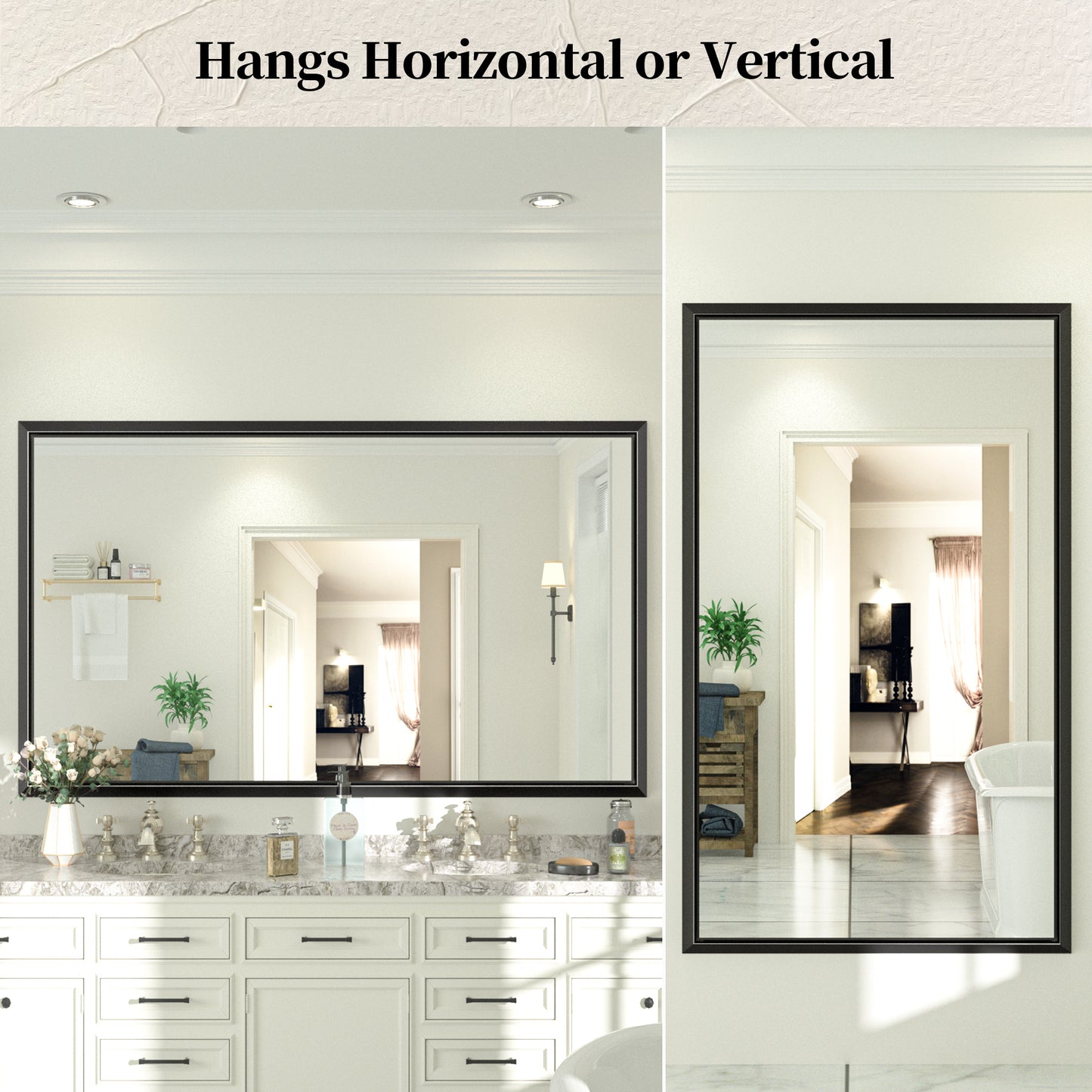 
                  
                    60 x 36 Inch | PILOCOS Large Elongated Premium Beveled Frame Full Body Dressing Mirror
                  
                