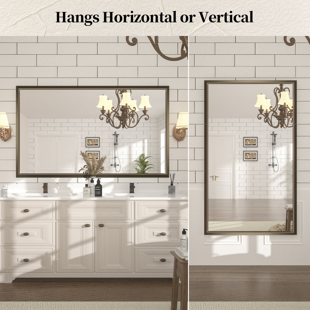 
                  
                    60 x 36 Inch | PILOCOS Large Elongated Premium Beveled Frame Full Body Dressing Mirror
                  
                