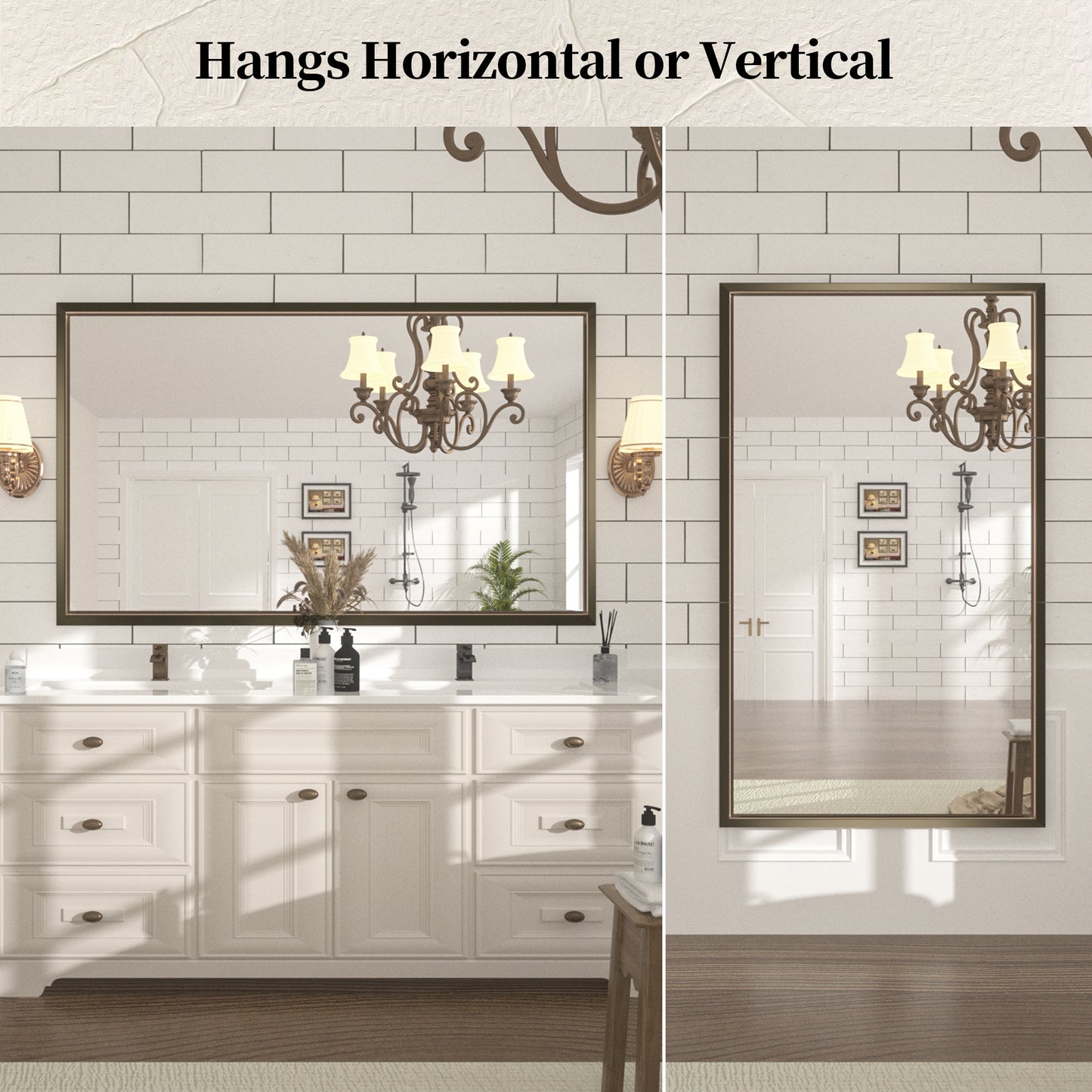 
                  
                    60 x 36 Inch | PILOCOS Large Elongated Premium Beveled Frame Full Body Dressing Mirror
                  
                