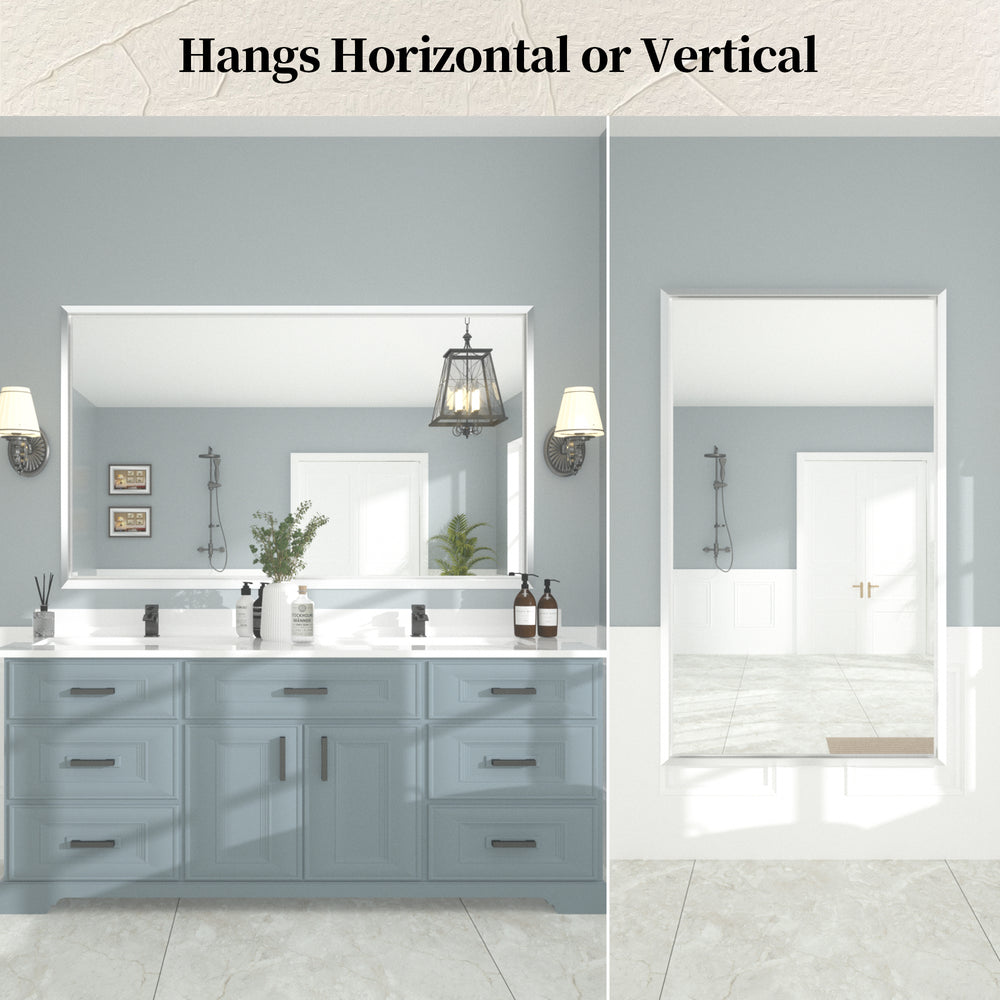 
                  
                    60 x 36 Inch | PILOCOS Large Elongated Premium Beveled Frame Full Body Dressing Mirror
                  
                