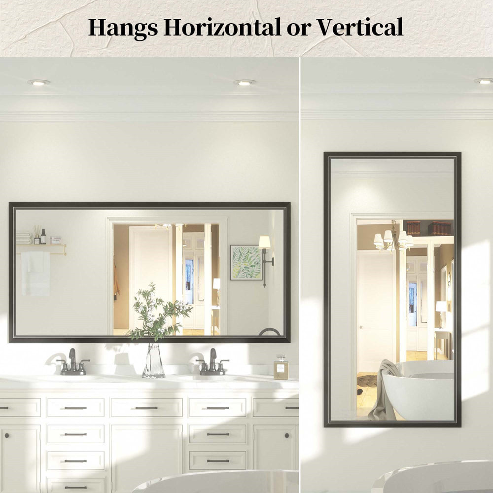 
                  
                    60 x 30 Inch | PILOCOS Large Elongated Vintage Beveled Frame Full Body Vanity Mirror
                  
                