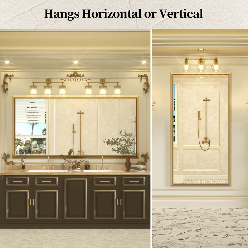 
                  
                    60 x 30 Inch | PILOCOS Large Elongated Vintage Beveled Frame Full Body Vanity Mirror
                  
                