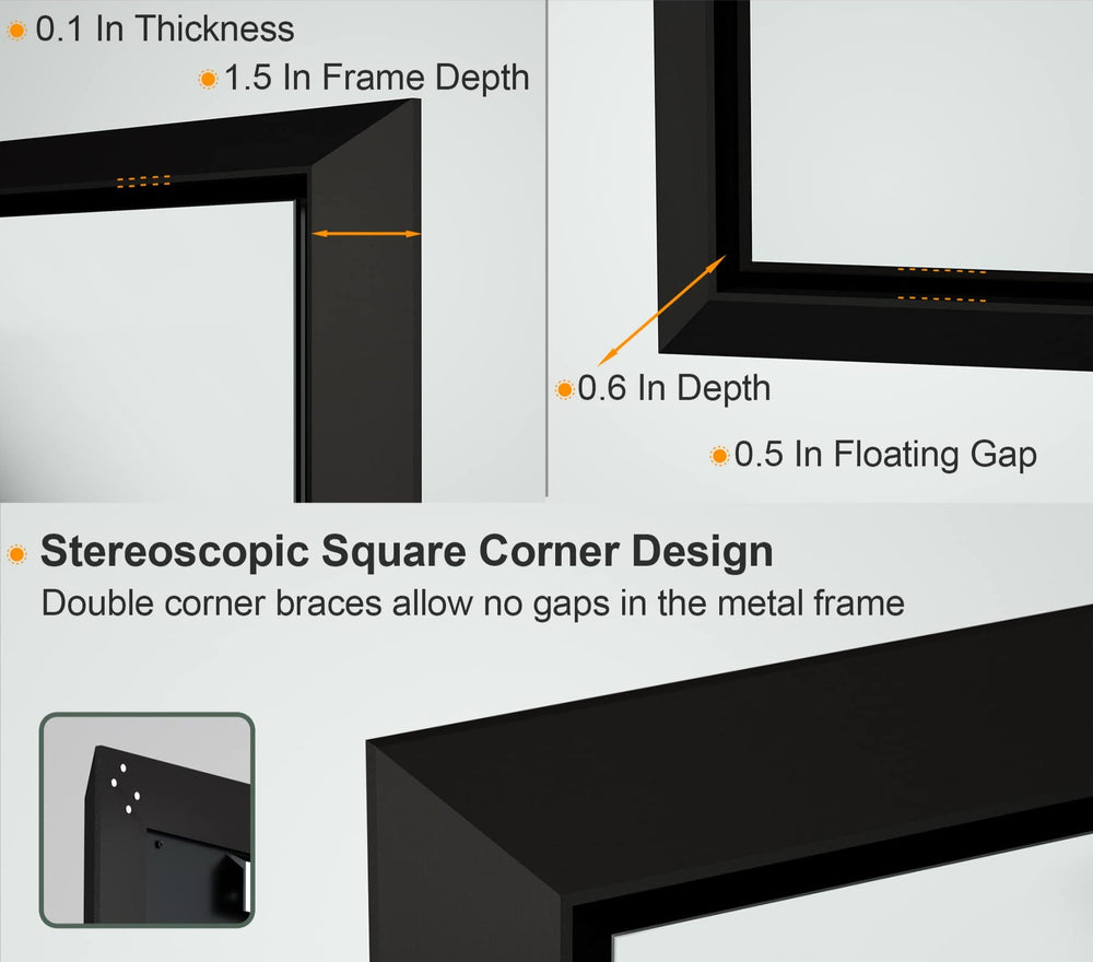 
                  
                    60 x 30 Inch | PILOCOS Large Elongated Vintage Beveled Frame Full Body Vanity Mirror
                  
                