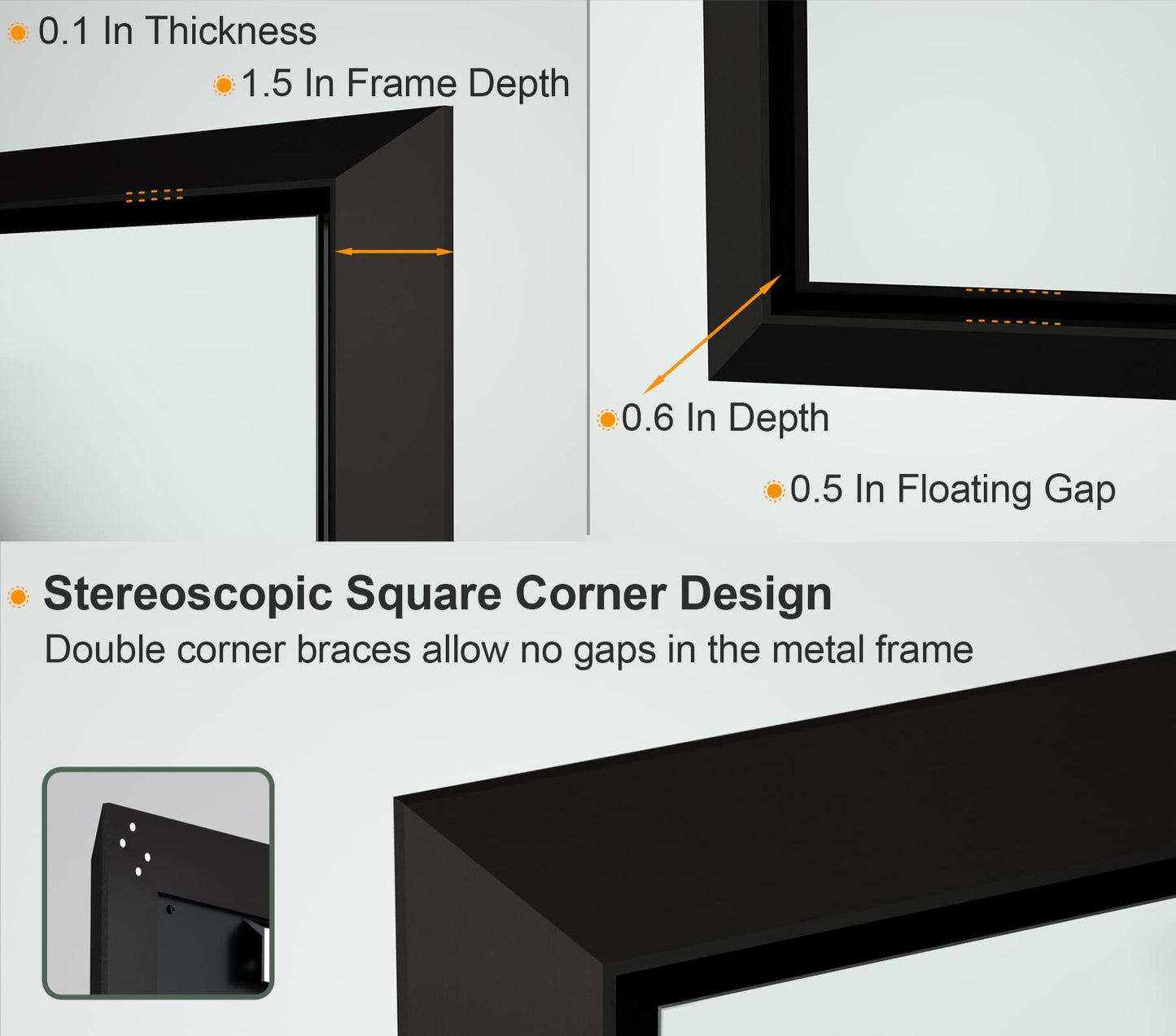 
                  
                    60 x 30 Inch | PILOCOS Large Elongated Vintage Beveled Frame Full Body Vanity Mirror
                  
                