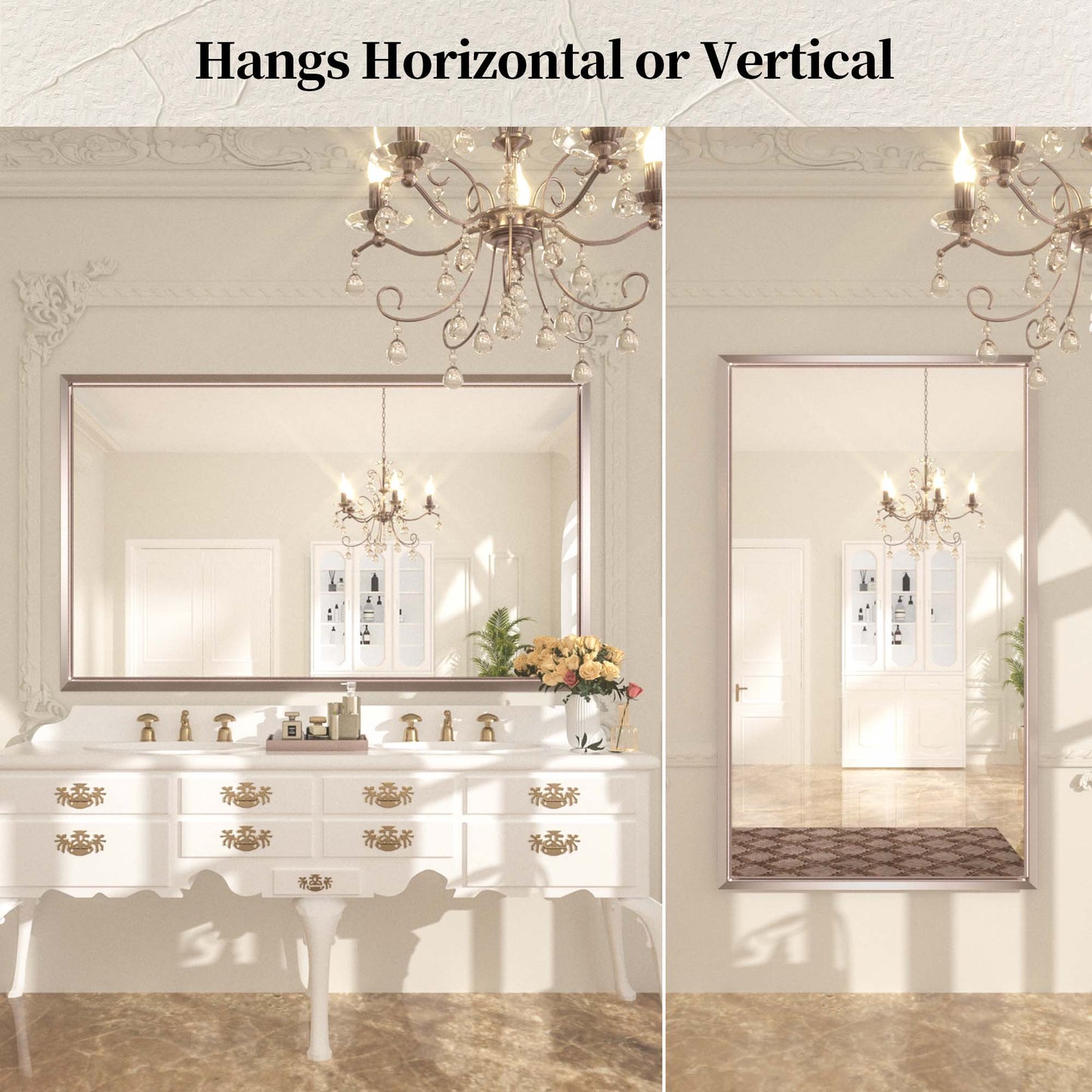 
                  
                    60 x 36 Inch | PILOCOS Large Elongated Premium Beveled Frame Full Body Dressing Mirror
                  
                