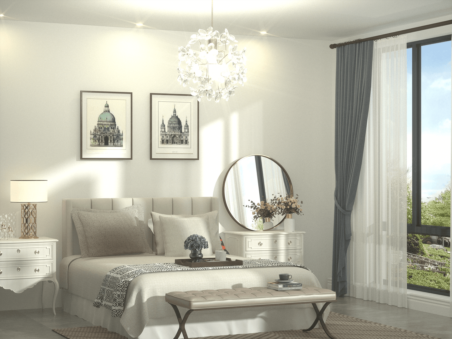 
                  
                    24 Inch | Minimalist Round Aluminum Metal Frame Wall-Mounted Vanity Mirror
                  
                
